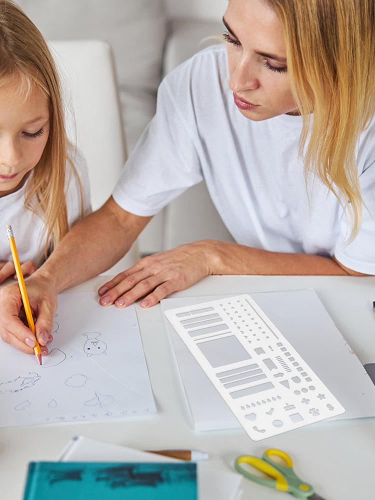 Creative Manual Handmade Flexible Record Template Dot Grid Reusable Drawing and List Template Flexible Journal Stencils