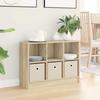 Sideboard with Drawers Sonoma Oak 73.5 X 22.5 X 53.5 Cm