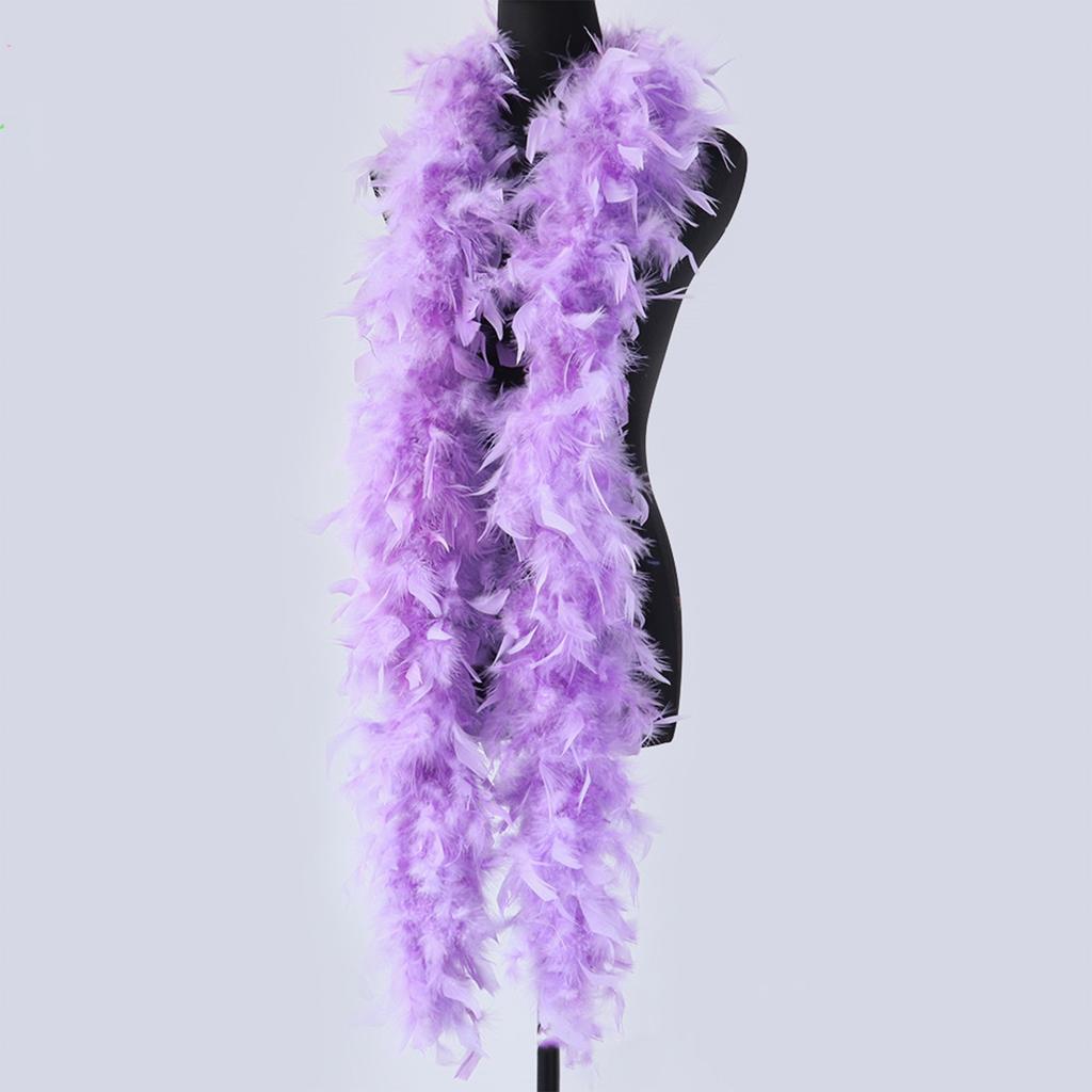 DIY 2m Puffy Turkey Feathers Boa Women's Carnival Neck Costume Accessory Professional Stage Performance Craft Ladies Fluffy Prop