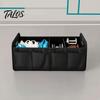 Car Trunk Organizer Organizer, Partitioned Compartments Design, Durable Waterproof Camping Gear Storage Oxford Cargo Container for Vehicle And