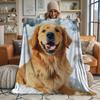 Custom Photo Cover: Custom Dog Portrait On Soft Fleece - Perfect for All Seasons