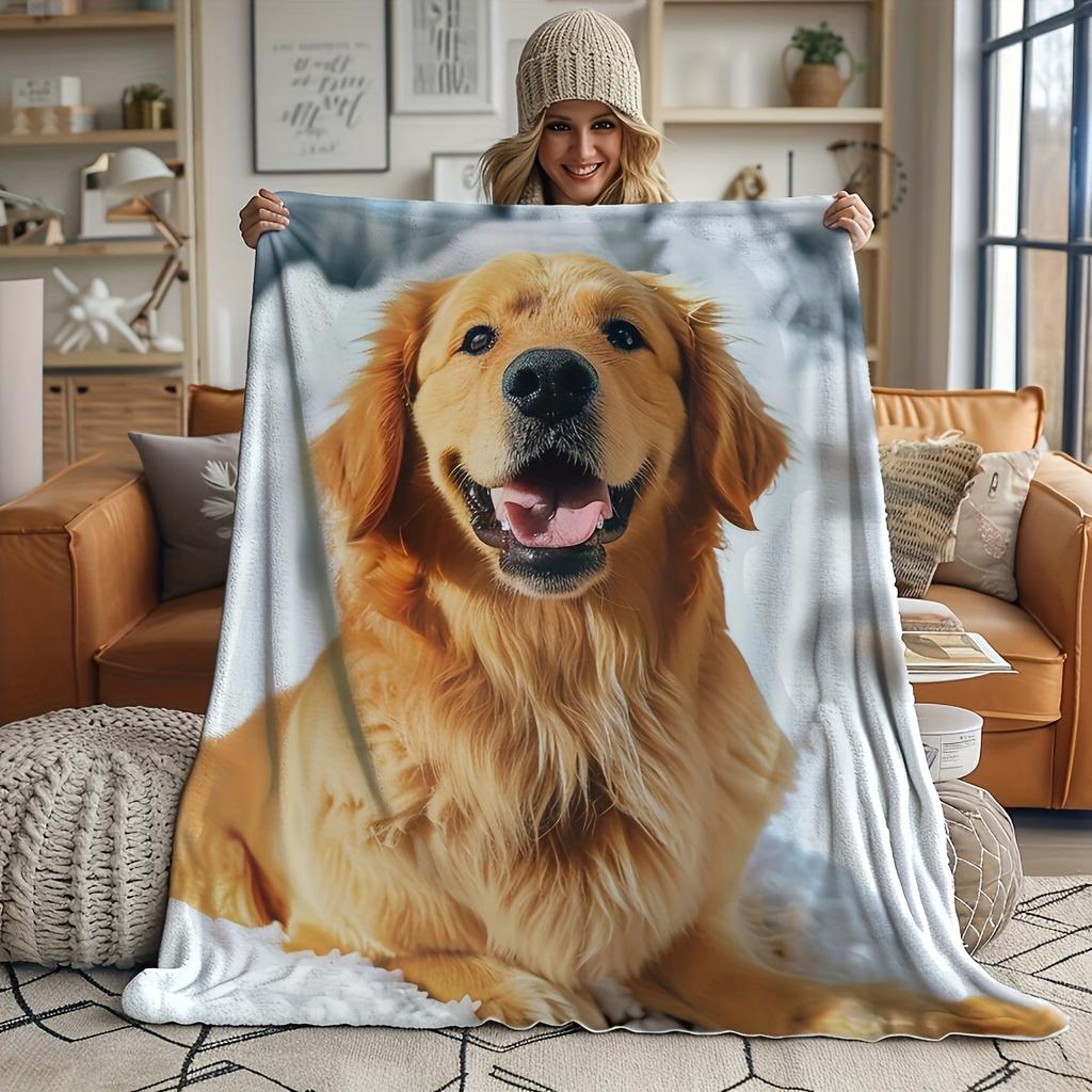 Custom Photo Cover: Custom Dog Portrait On Soft Fleece - Perfect for All Seasons