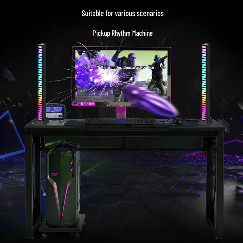 Atmosphere Light Speaker for Gaming Rooms: Creative Desktop Music and Rhythm Sound Control Decoration