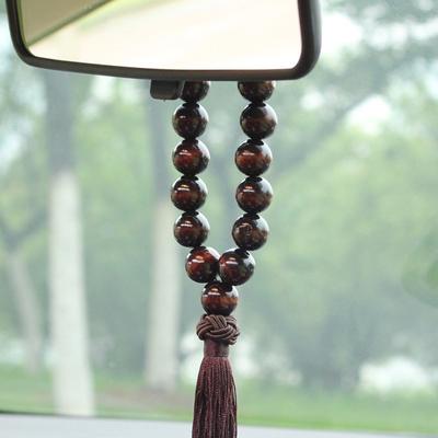 Holz Buddha Perlen Auto Rückspiegel Hängen Anhänger Innen Dekoration Ornament Auto Zubehör
