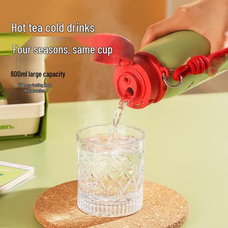 Beijuxiong 600ML Insulated Stainless Steel Sports Bottle