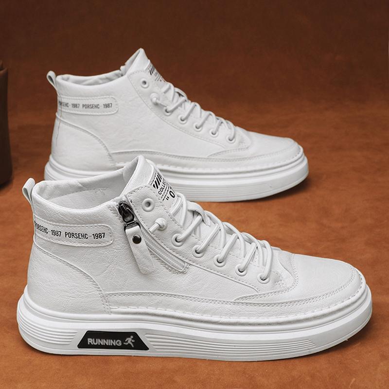 Board Shoes 22 Autumn and Winter New Shoes High-top Leather Sports and Leisure Leather Shoes