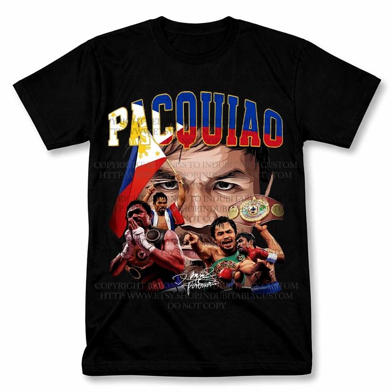 Manny Pacquiao Pacman Goat World Champ Graphic T Shirt Vintage Boxing Tee M