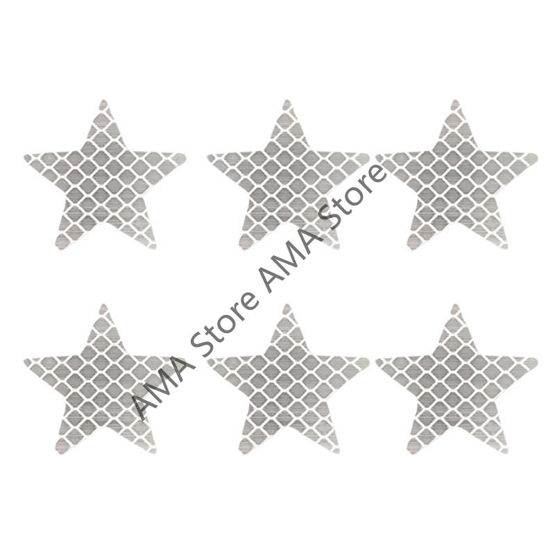 X7JF Reflective Star Decals for Car and Bikes Stylish Color for Enhanced Night Safety