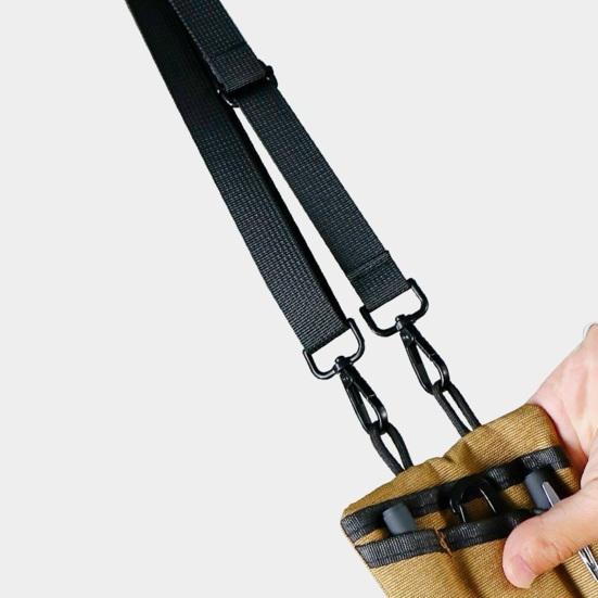 Outdoor EDC Werkzeug Aufbewahrungstasche mit 3 Werkzeugschlitzen Reißverschlusstasche Oxford Stoff EDC Ausrüstung Münzen Bargeld Schlüssel Organizer Tasche Geschenk für Männer