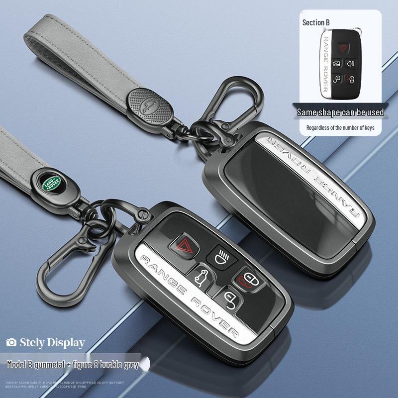 Land Rover Schlüsselhülle: Aluminiumgehäuse für Range Rover Sport, Velar, Evoque, Discovery, Freelander.