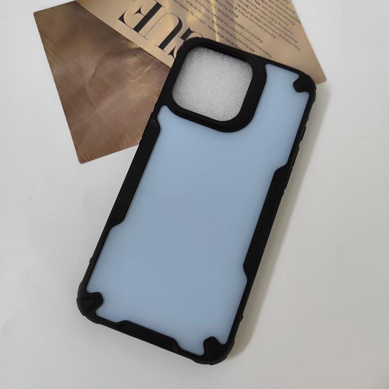 Anwendbar auf iPhone12 Handyhülle Hautgefühl 13/14 Armor Zwei-in-Eins 16pro Kontrastfarben PC+TPU Vollständig verpackte Hartschale