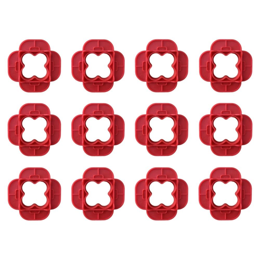 12Pcs-1Pc 4-in-1 ABS Deck Spacer Tools Multi-Size Reusable Floor Seam Width Tools Pressure Treated Composite Plank Deck Spacers