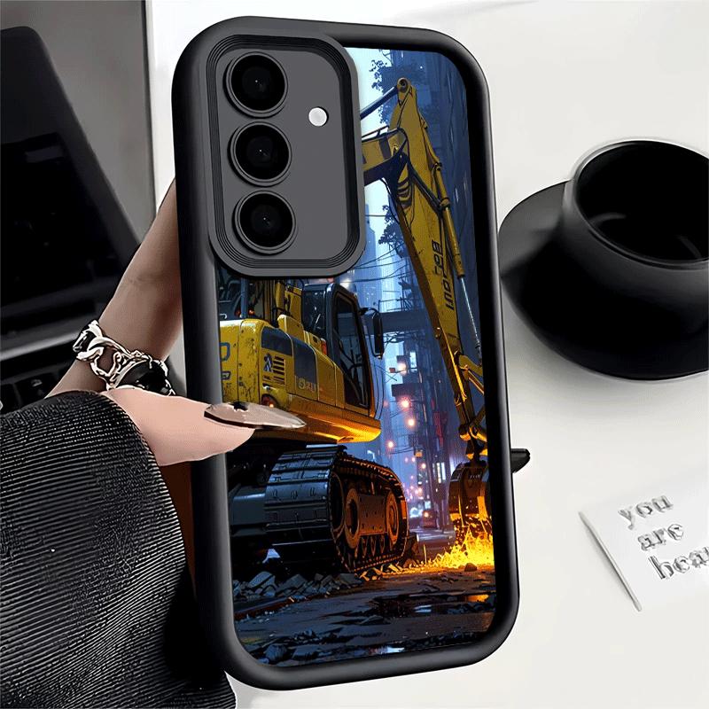 Phone Case for Samsung Galaxy A17 A16 A15 A14 A13 Excavating Machinery Cool A56 A36 A26 A55 A35 A25 A54 A34 A24 A53 A33 A23 A07