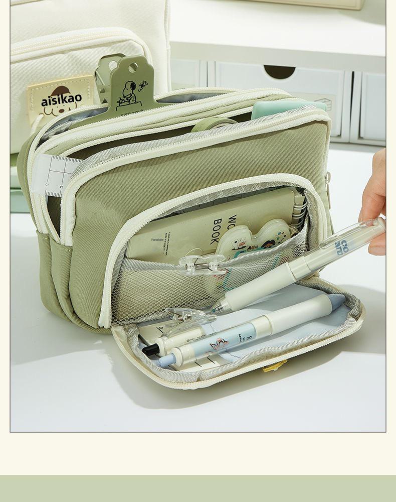 Stylish Large Capacity Dog Design Pencil Case for Students, Office Use