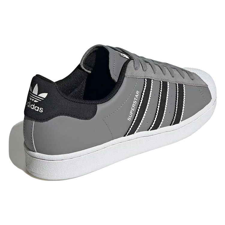 adidas Superstar Grey Black Men Sneakers Grey-Three Core-Black Cloud-White IF7981