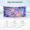 Floral Garden Theme Beach Towel Personalized Custom Name & Text Soft Quick Dry Beach Towel for Swimming Travel