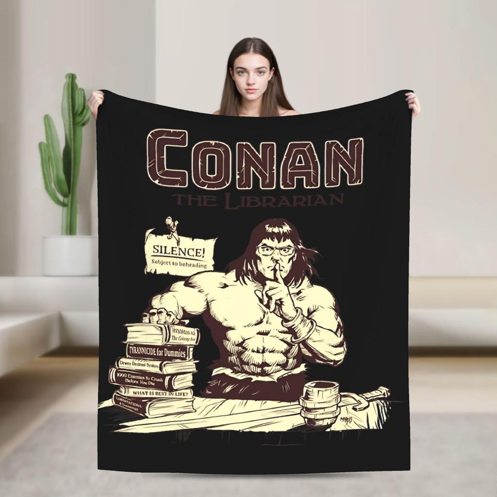 Conan The Barbarian Soft Warm Blanket Child Plush Bedding Throws Novelty Outdoor Flannel Bedspread Sofa Bed Cover