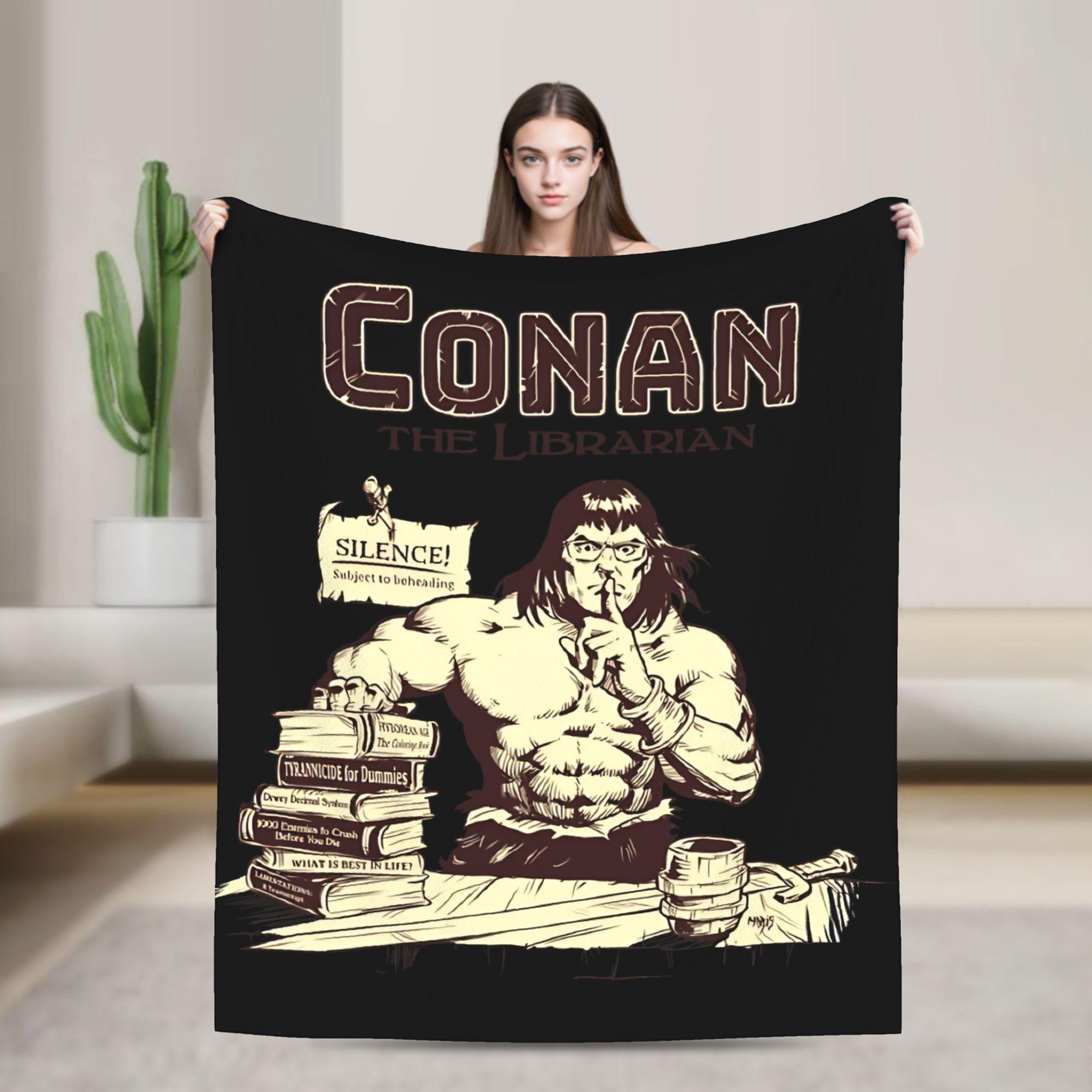 

Super Soft Blanket Children Travel Conan The Barbarian Bedding Throws Flannel Bedspread For Couch Chair Sofa Bed Sofa Bed Cover 75x100cm (30x40inch)