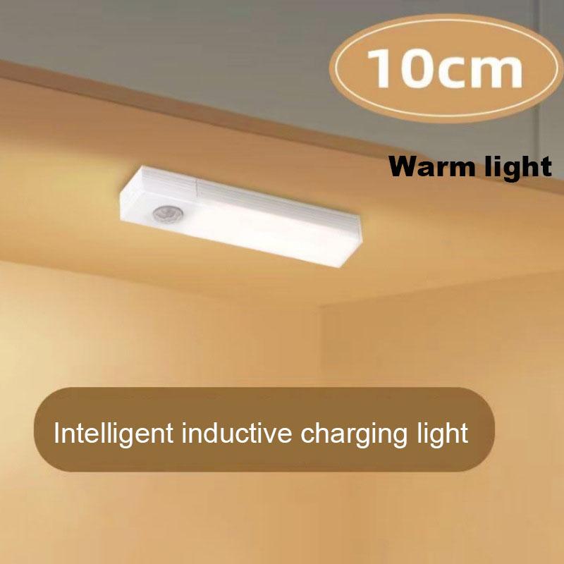 LED-Bewegungsmelder-Licht, kabellos, wiederaufladbar über USB, Streifen, Nachtlicht, Bewegungsmelder für den Innenbereich, Schrank, Flur, Treppenhaus-Licht