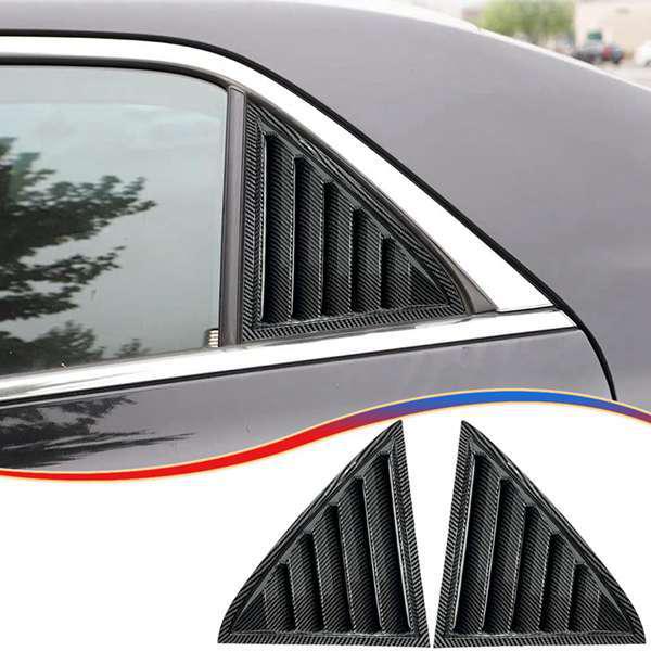 Chrysler ABS Car Window Louver Cover (Carbon Fiber Pattern) - 1 Pair