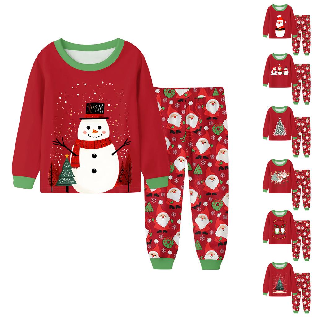 Dětský módní oblek Sukně Kulatý výstřih Top s dlouhým rukávem Kalhoty