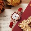 Yeni Moda Kadın Lüks Kare Deri Saat Kadın Retro Kol Saatleri Öğrenciler Günlük Kuvars Saatler Hediyelik İçin Reloj Mujer