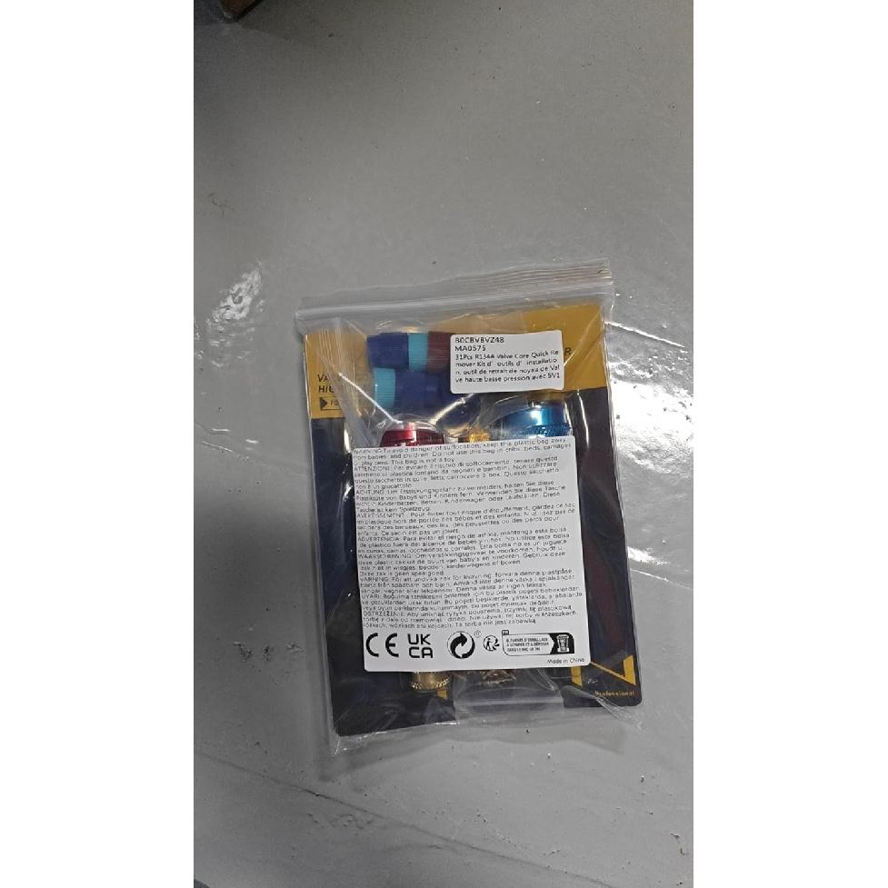 31Pcs R134A Valve Core Quick Remover Installer Tool Set, High Low Pressure AC Valve Core Removal Tool with R134A Valve Core AC Service Port Cap Valve