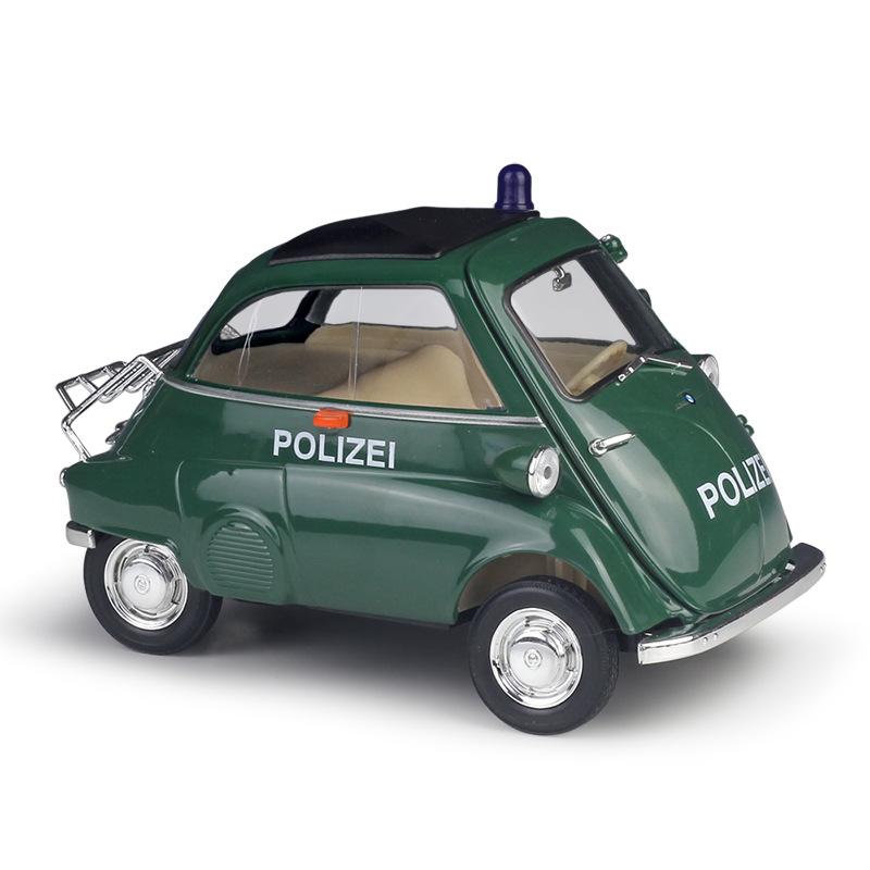 1/18 WELLY BMW Isetta Alloy Car Model Diecasts Metal Toy Vehicles Car Model High Simulation Collection Childrens Gifts