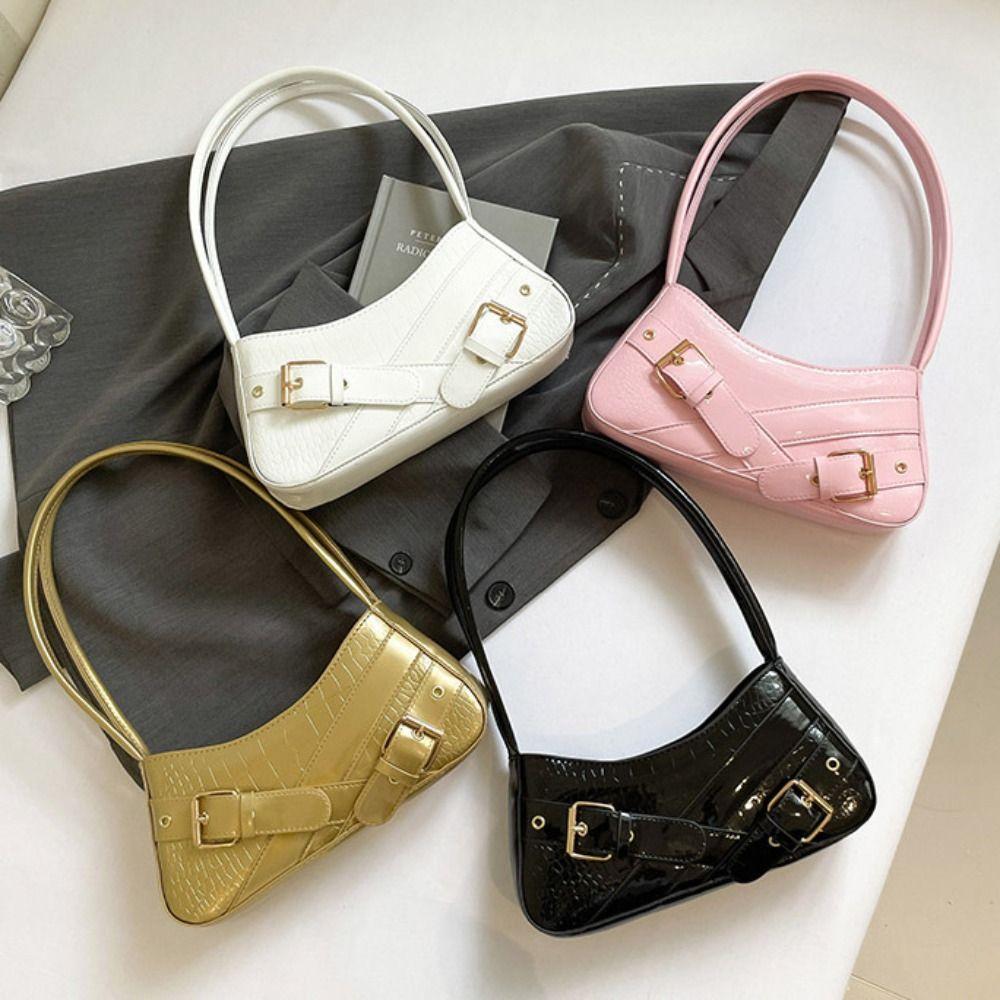 New Design Y2k Shoulder Bags Harajuku Spicy Girls Handbag Sweet Cool Belt Buckle Armpit Bag  Women