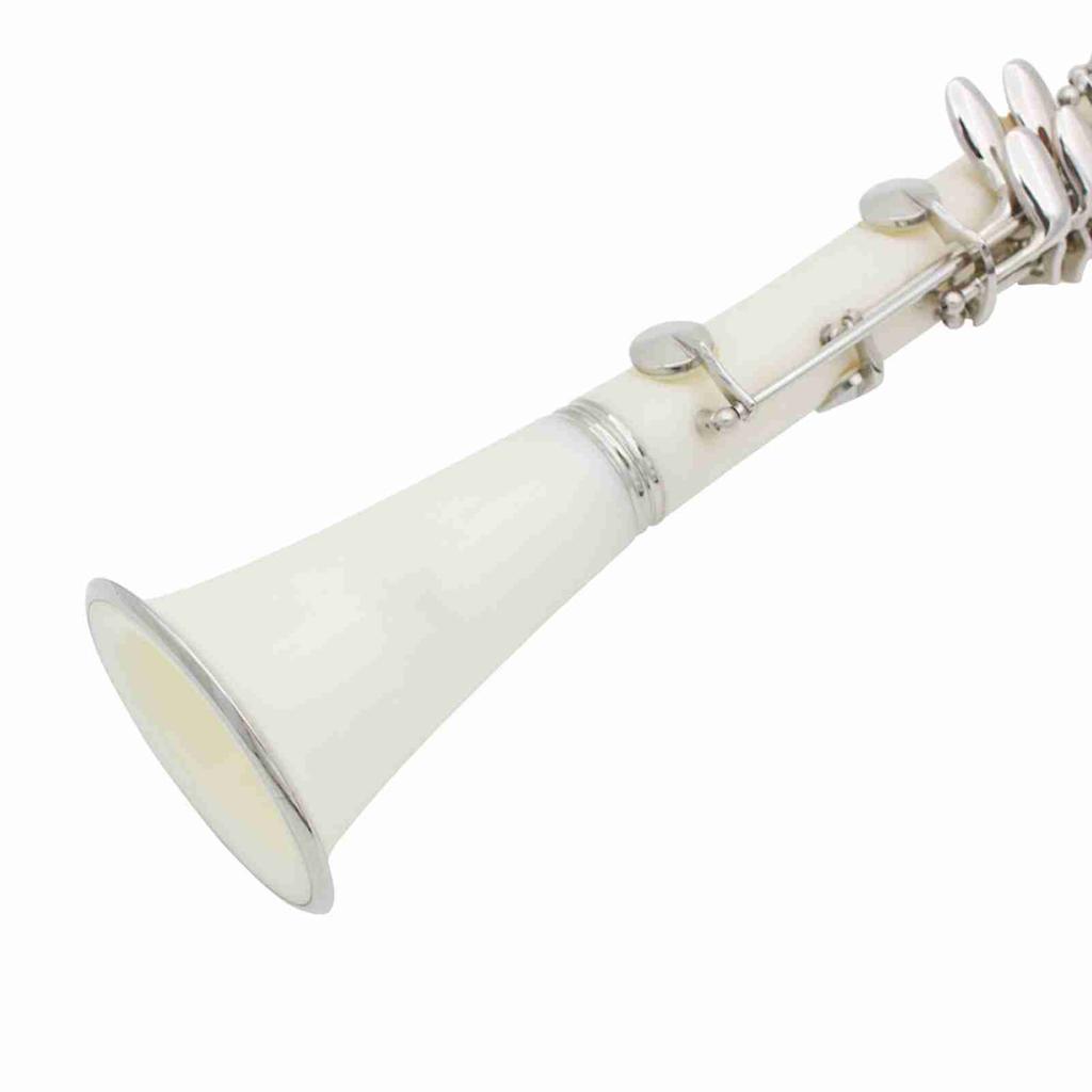 Clarinet ABS 17 Key bB  Flat Soprano Binocular Clarinet with Cleaning Cloth Gloves 10 Reeds Screwdriver Reed Case