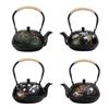 Japanese Style Handmade Iron Kettle Cast Iron Tea Kettle for Boiling Water and Making Tea Home Kung Fu Tea Accessories