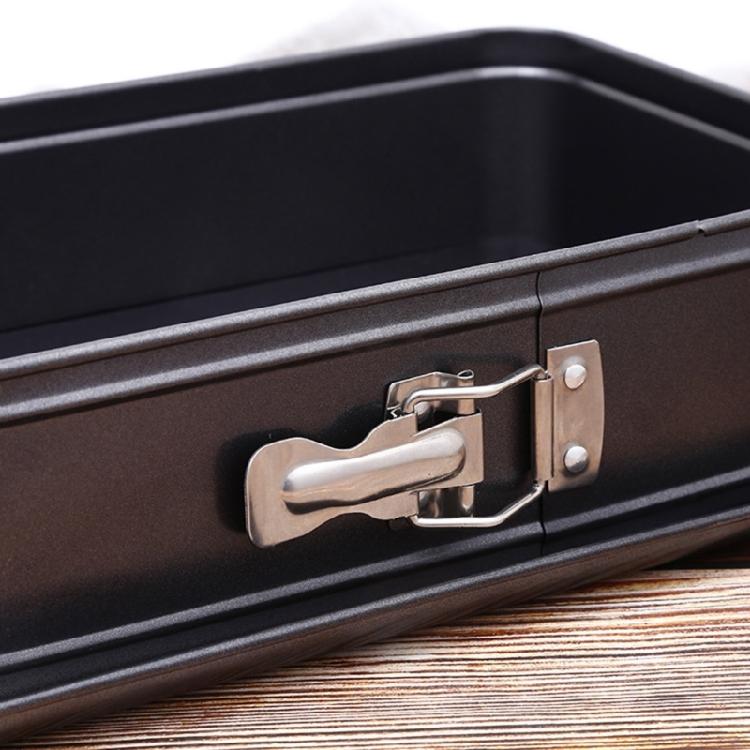 Moule à gâteau rectangulaire à démoulage facile à base amovible lavable au lave-vaisselle pour les passionnés de pâtisserie et les cuisiniers à domicile