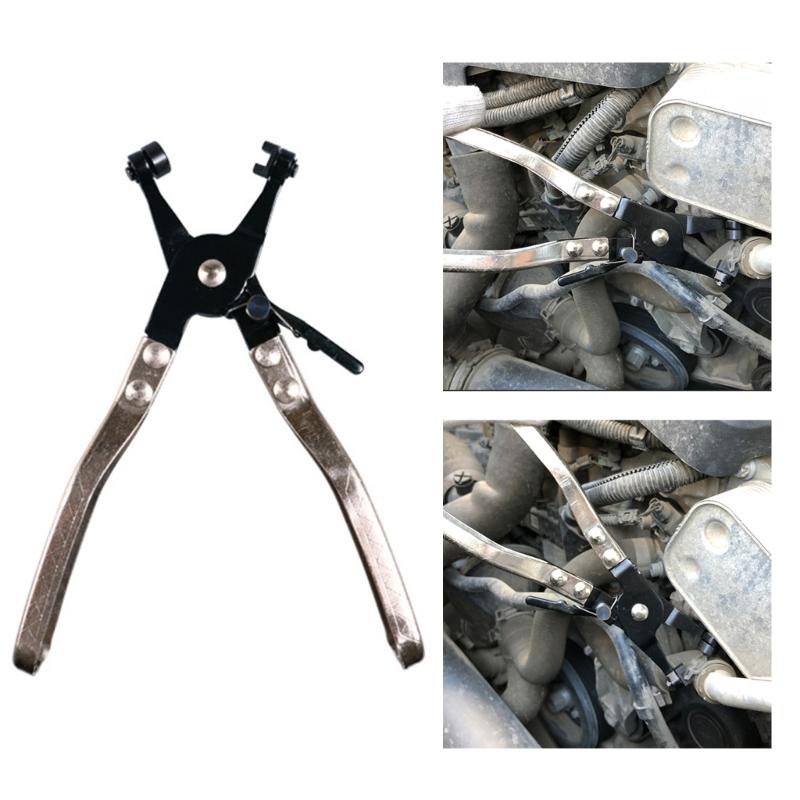 Flat Hose Clamp Plier Swivel Flat Band for Removal Installation of Rings Type or Flat-Band Hose Clamps Hose Locking Tool