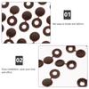 100Pcs Brown Screw Covers Caps for Furniture PP Material Uv Water Resistant Tough Flexible Screw Hole Covers