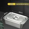 Jiwanggu 304 Stainless Steel Perforated Steaming Tray with Lid