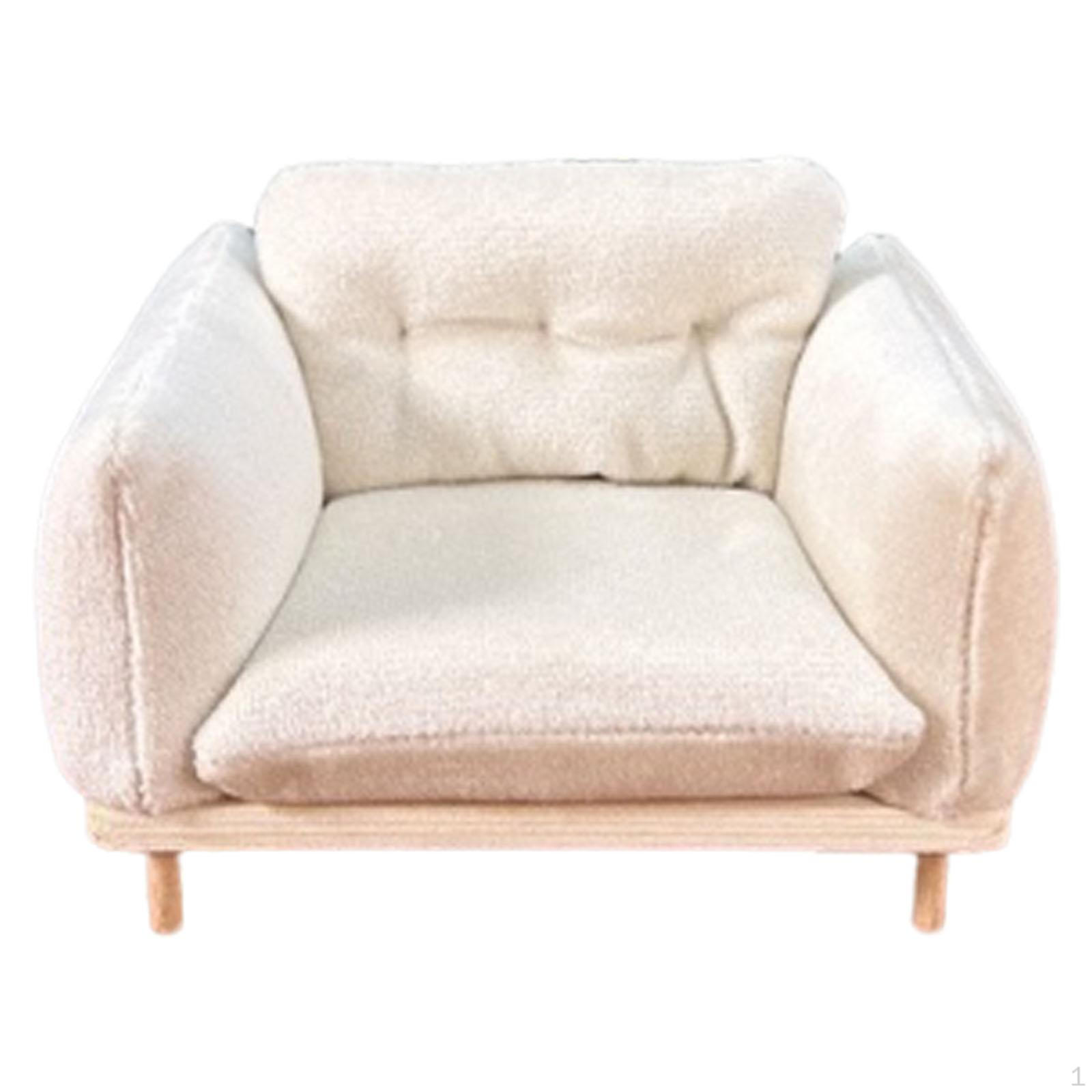 

1/12 Кукольный домик Кресло Сцена Украшение Реалистичная Элегантная Коллекция 10x8x6,5см