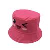 New Children's Cartoon Expression Hat Boys and Girls Cute Outdoor Sunscreen Sunshade Basin Hat Printed Bucket Hat CM