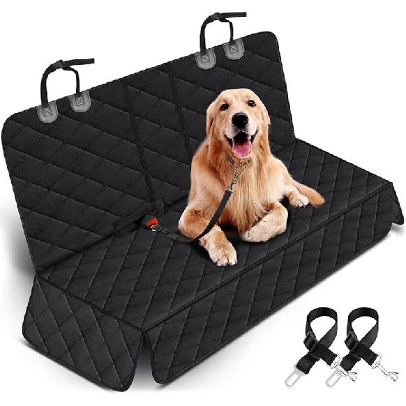 Dog Car Seat Cover, Back Seat Cover for Dogs Pet Car Seat Protector Waterproof Bench Car Seat Cover, Non-Slip Reat Seat Cover Fits Middle Armrest for