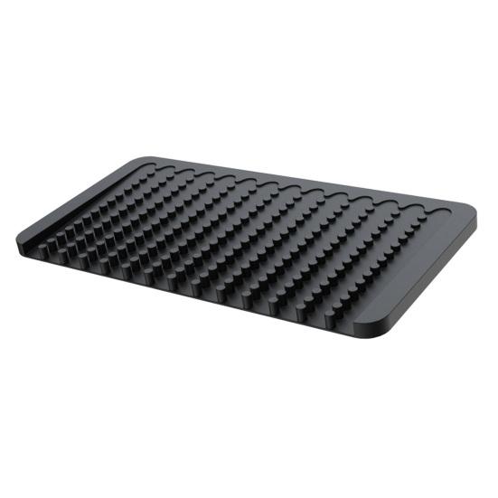 Dish Drying Mat Silicone Heat Resistant Kitchen Countertop Mat Non-Slip Kitchen Drying Mat Protects Surfaces