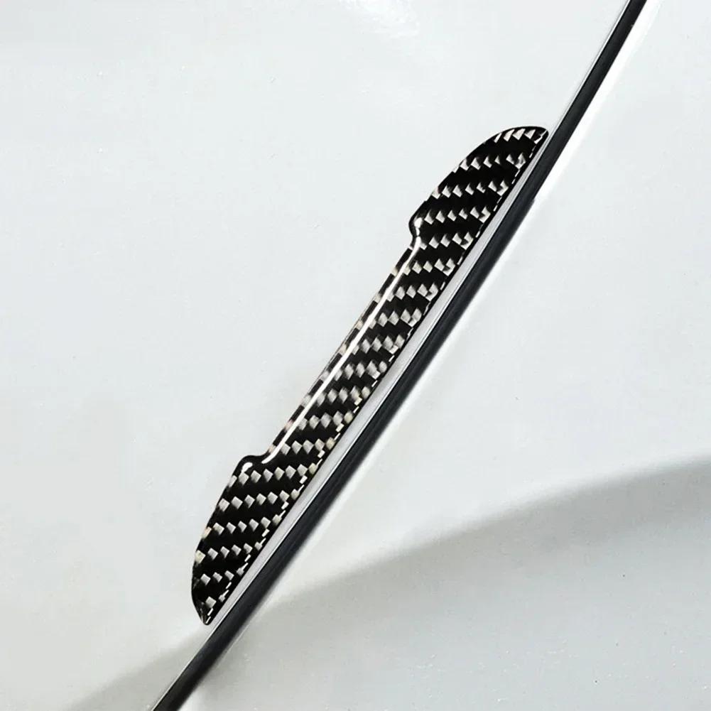 4 stücke Autotür Schutzaufkleber Streifen Carbon Fiber Look Antikollisionsschutz Autotür Kanten kratzfeste Aufkleber