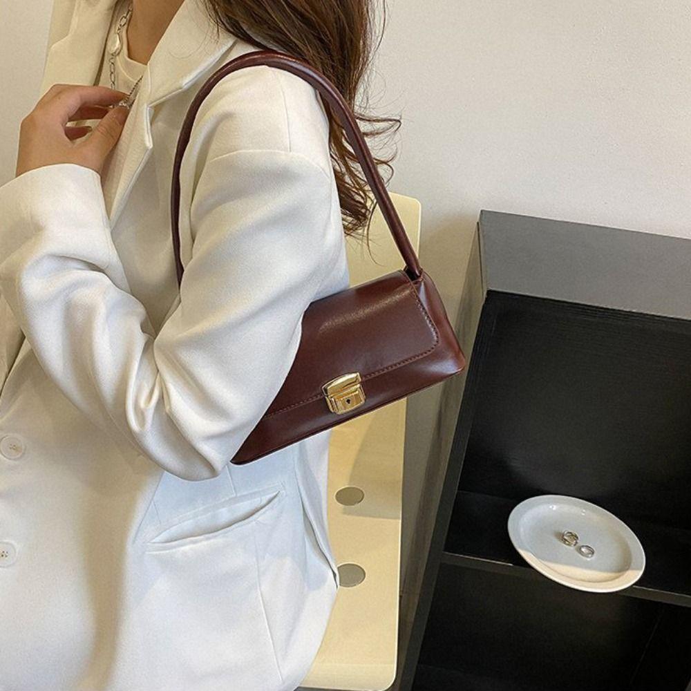 Handtasche Baguette-Tasche Vintage Rechteck Achseltasche Mode Unterarmtasche Mädchen