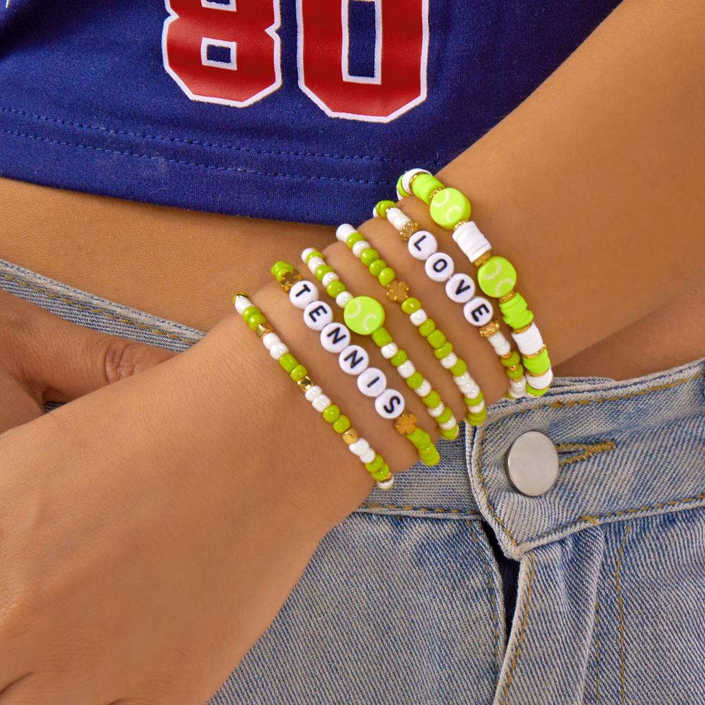 Sports Jewelry Geometric Alloy Handmade Unisex Bracelet For Sports Enthusiasts