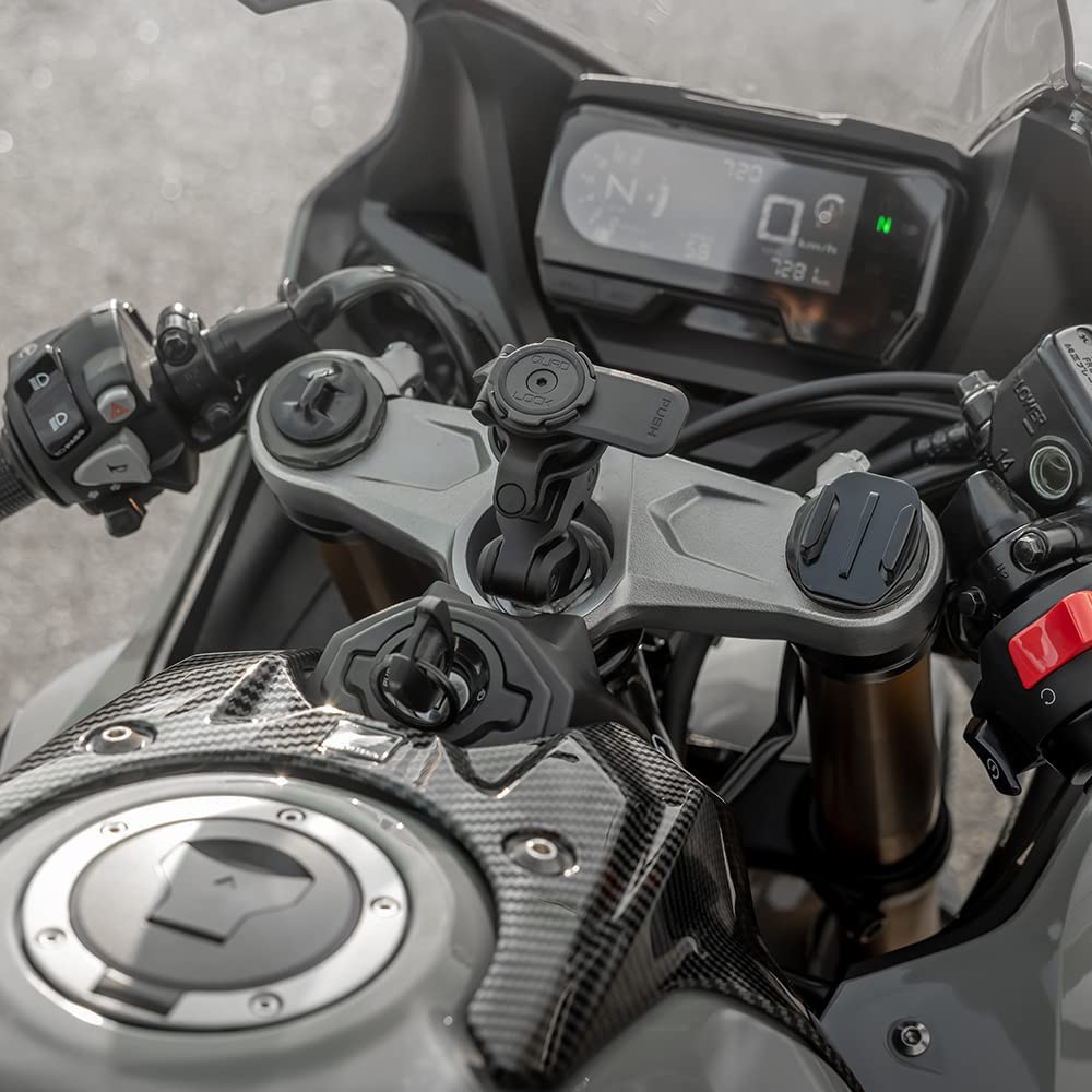 Quadlock Fork Stem Mount PRO for Motorcycles Black QLM-FSM-PRO