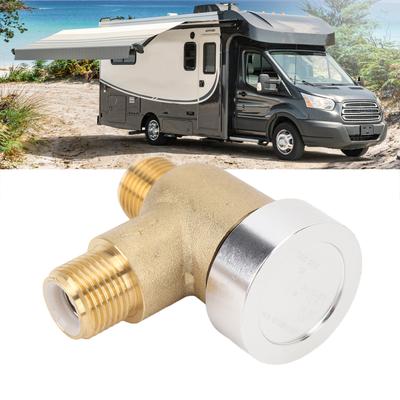 Trailer Flusher Check Valve Brass RV Vacuum Breaker Check Valve  Threads 571 VAC CHK A Prevent Backflow for Motorhomes