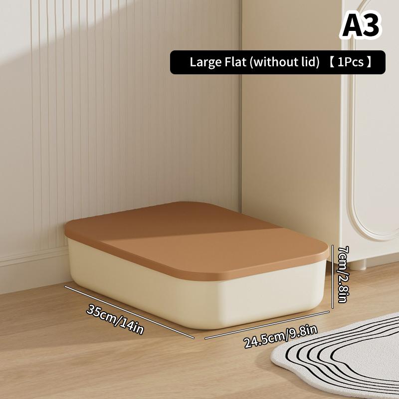 Contenitore portaoggetti per scrivania con coperchio, per armadio, vestiti, cassetto, cestino portaoggetti in plastica, contenitore per cosmetici, piccole cose