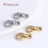 18K Gold Plated Inlaid Zircon Round Fastener Connector Clasps For Necklace Supplies,Beads End Clasps Fastener DIY Jewelry Making