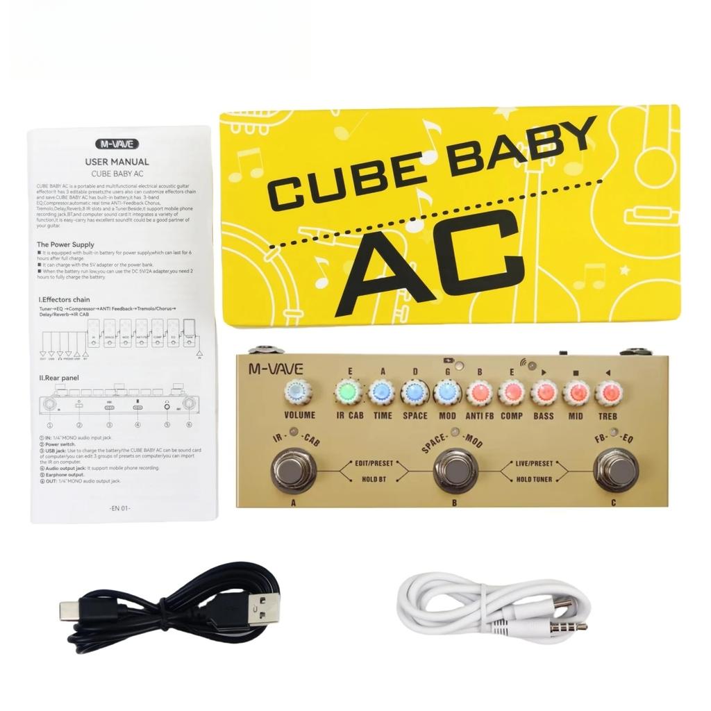 AC: 9 szafek IR + EQ | Centrum studyjne gitarzysty akustycznego | Zestaw do nagrywania z zasilaniem ładowanym przez 12 godzin