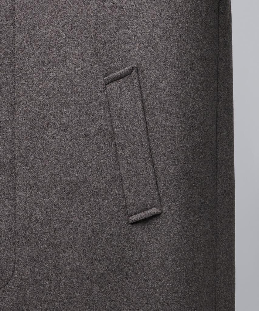 Musinsa Standard Cashmere Blend Oversized Balmacaan Coat [Taupe]
