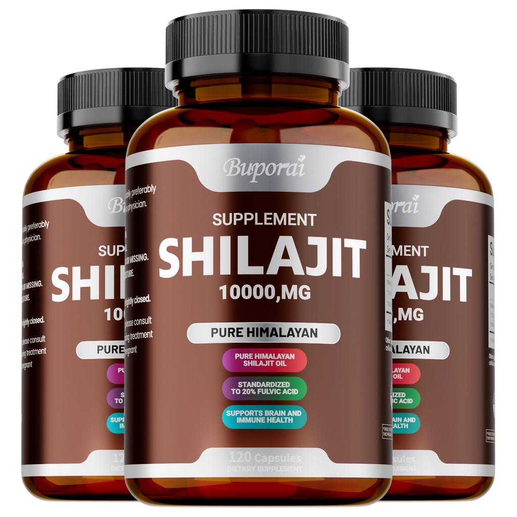 Buporai Shiraizhi Dietary Soft Capsules, Himalayan Natural Ingredients, Daily Brain Nutrition Supplement