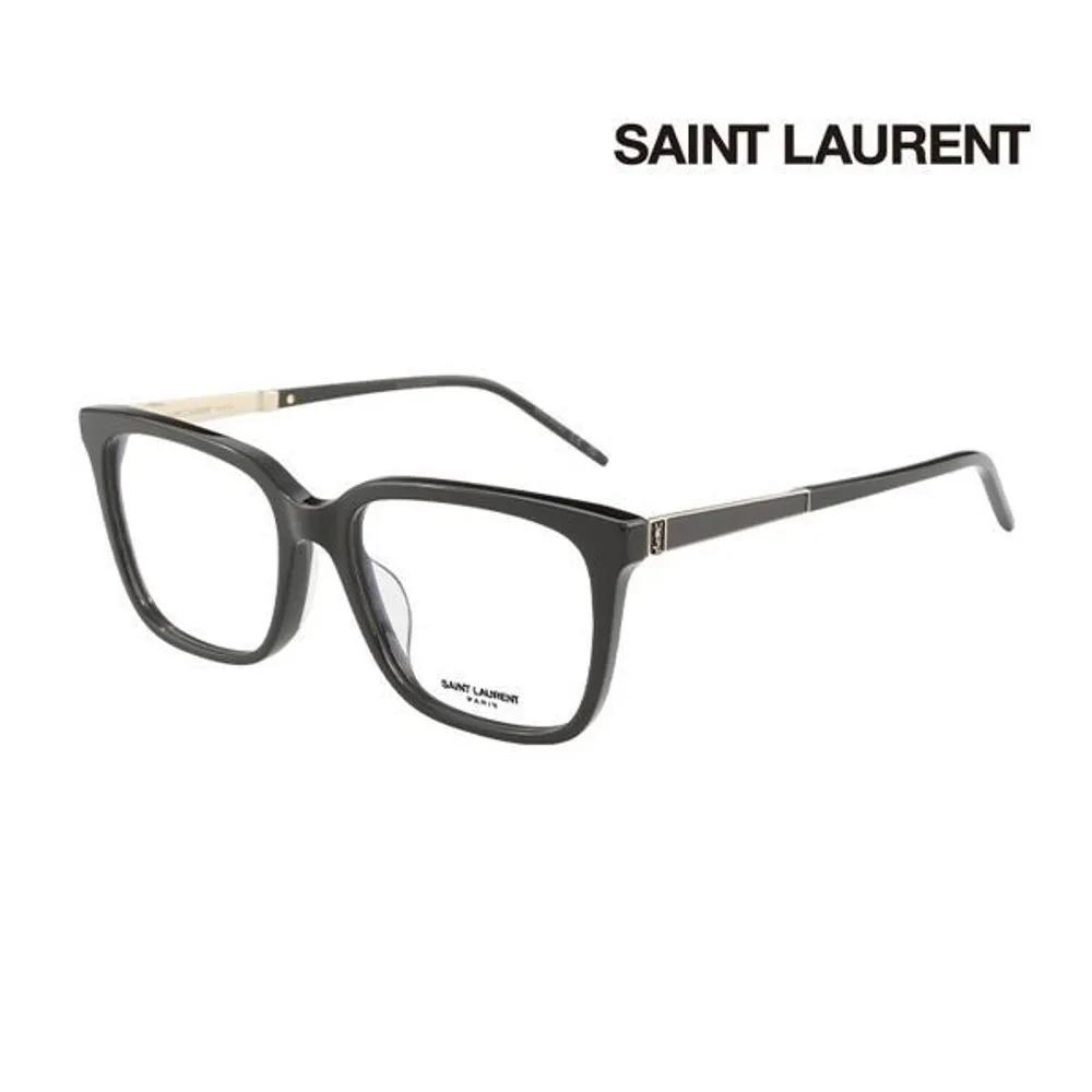 Yves Saint Laurent Eyeglass Frames SL M102 002 Square Horn-rimmed Women s Glasses SL M102 002_I [54]